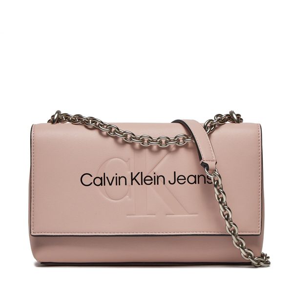 Calvin Klein Jeans Ročna torba Calvin Klein Jeans Sculpted Ew Flap Conv25 Mono K60K611866 Pale Conch TFT