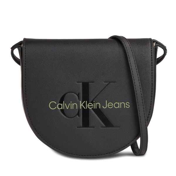 Calvin Klein Jeans Ročna torba Calvin Klein Jeans Sculpted Mini Saddle Bag K60K611966 Black/Dark Juniper 0GX