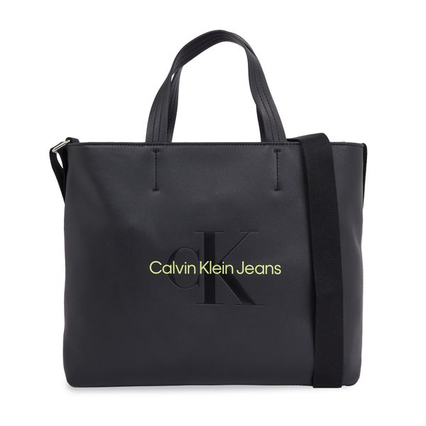 Calvin Klein Jeans Ročna torba Calvin Klein Jeans Sculpted Mini Slim Tote26 Mono K60K611547 Black/Dark Juniper 0GX