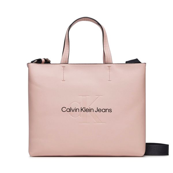Calvin Klein Jeans Ročna torba Calvin Klein Jeans Sculpted Mini Slim Tote26 Mono K60K611547 Pale Conch TFT