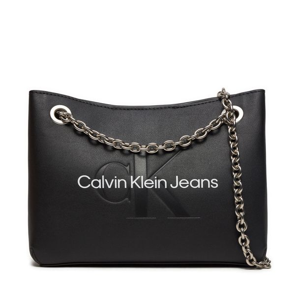Calvin Klein Jeans Ročna torba Calvin Klein Jeans Sculpted Shoulder Bag24 Mono K60K607831 Črna