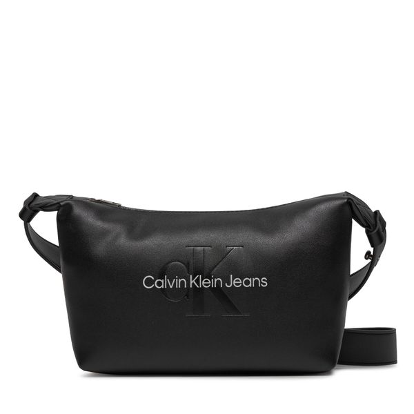 Calvin Klein Jeans Ročna torba Calvin Klein Jeans Sculpted Shoulderbag22 Mono K60K611549 Black/Metallic Logo 0GL