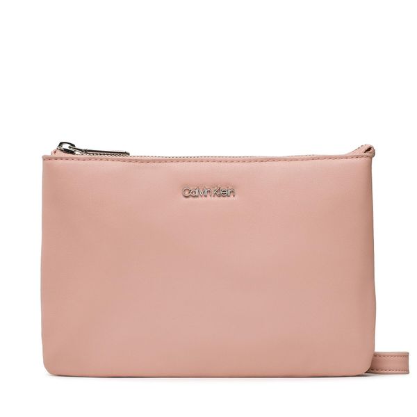 Calvin Klein Ročna torba Calvin Klein Must Ew Dbl Cmpt Crossbody K60K610177 Roza