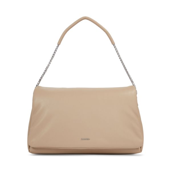 Calvin Klein Ročna torba Calvin Klein Puffed Shoulder Bag K60K611539 Bež