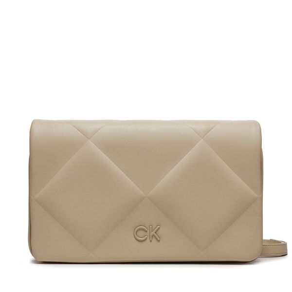 Calvin Klein Ročna torba Calvin Klein Quilt K60K611759 Bež