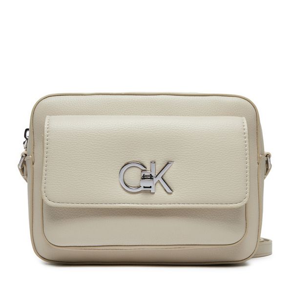 Calvin Klein Ročna torba Calvin Klein Re-Lock Camera K60K612538 Écru