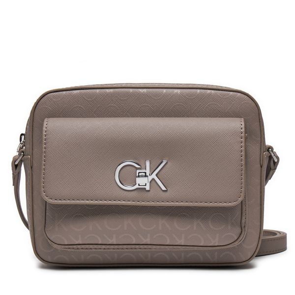 Calvin Klein Ročna torba Calvin Klein Re Lock Camera K60K612676 Siva