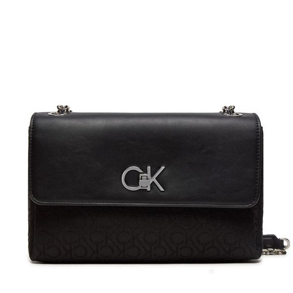 Calvin Klein Ročna torba Calvin Klein Re-Lock Conv Shoulder Bag_Jqc K60K612641 Črna
