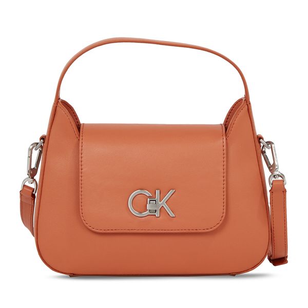 Calvin Klein Ročna torba Calvin Klein Re-Lock Crossbody W/Flap Sm K60K610770 Rjava