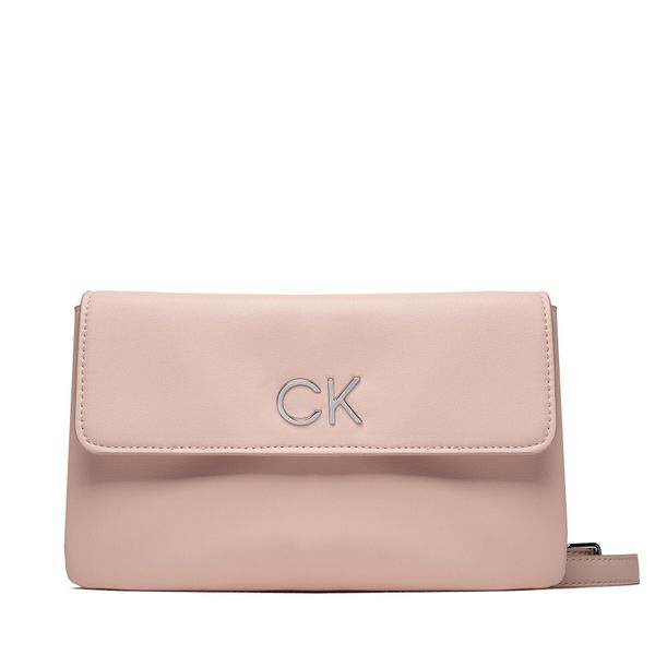 Calvin Klein Ročna torba Calvin Klein Re-Lock Dbl Xbody W/Flap K60K609620 Roza