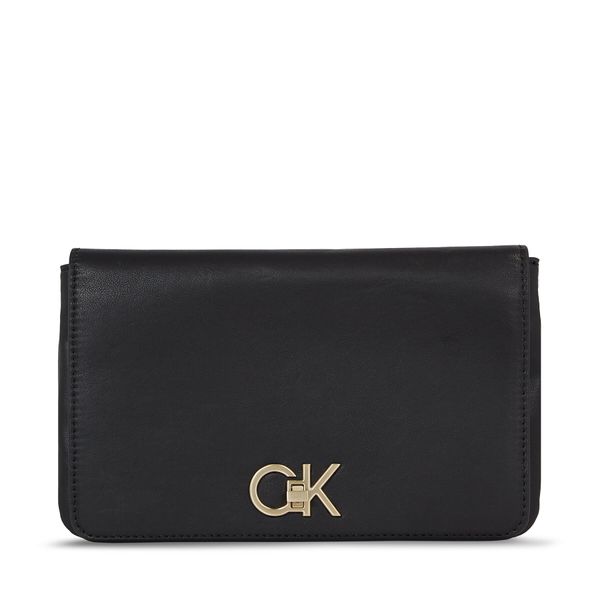 Calvin Klein Ročna torba Calvin Klein Re-Lock Double Gusett Xbody K60K611531 Črna