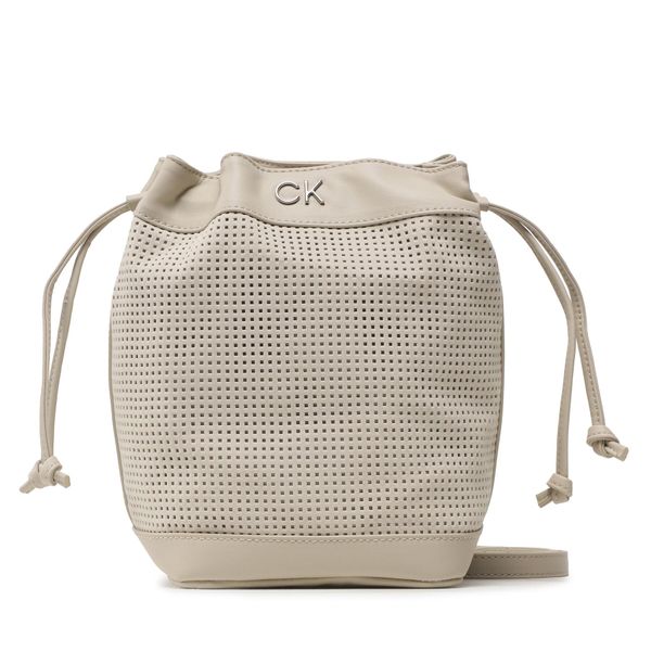 Calvin Klein Ročna torba Calvin Klein Re-Lock Drawstring Bag Sm Perf K60K610636 PEA