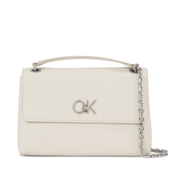 Calvin Klein Ročna torba Calvin Klein Re-Lock Ew Conv Crossbody K60K611084 Dk Ecru PC4