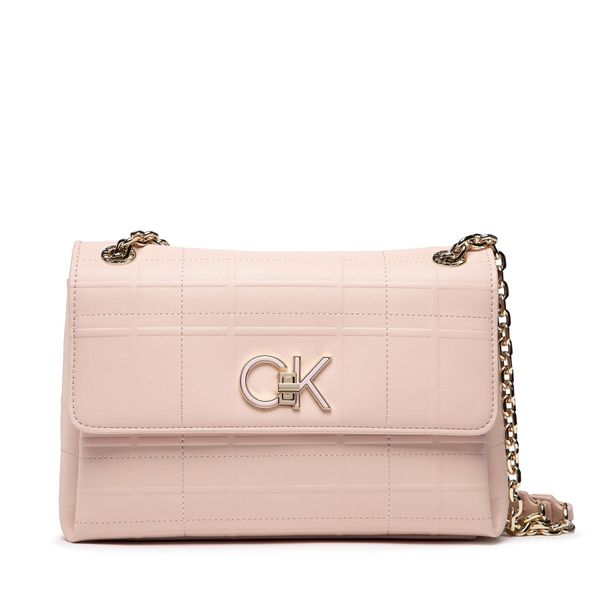 Calvin Klein Ročna torba Calvin Klein Re-Lock Ew Conv Xbody Quilt K60K609682 Spring Rose TER