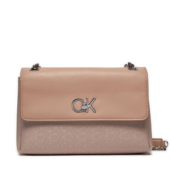 Calvin Klein Ročna torba Calvin Klein Re-Lock K60K611755 Siva