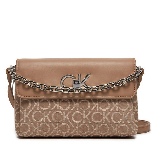 Calvin Klein Ročna torba Calvin Klein Re-Lock Mini K60K612642 Bež