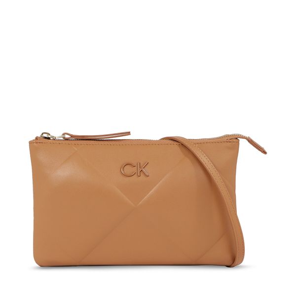 Calvin Klein Ročna torba Calvin Klein Re-Lock Quilt Crossbody K60K611042 Brown Sugar GA5