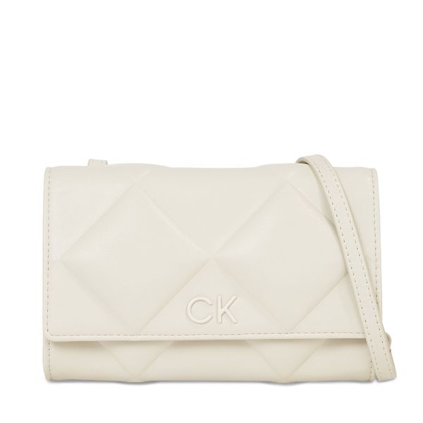 Calvin Klein Ročna torba Calvin Klein Re-Lock Quilt Mini Bag K60K611086 Dk Ecru PC4