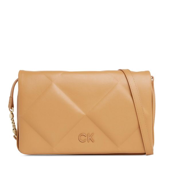Calvin Klein Ročna torba Calvin Klein Re-Lock Quilt Shoulder Bag K60K611021 Brown Sugar GA5
