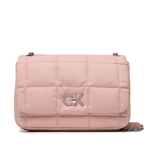 Calvin Klein Ročna torba Calvin Klein Re-Lock Quilt Shoulder Bag Nyl K60K610639 Roza