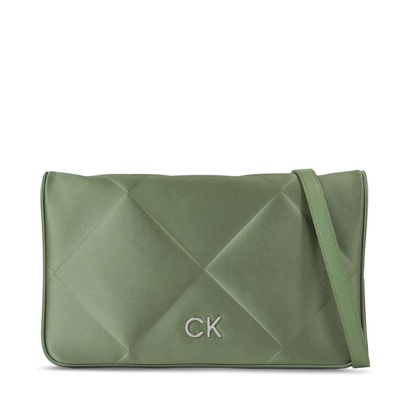 Calvin Klein Ročna torba Calvin Klein Re-Lock Quilt Shoulder Bag-Satin K60K611300 Sea Spray LKG