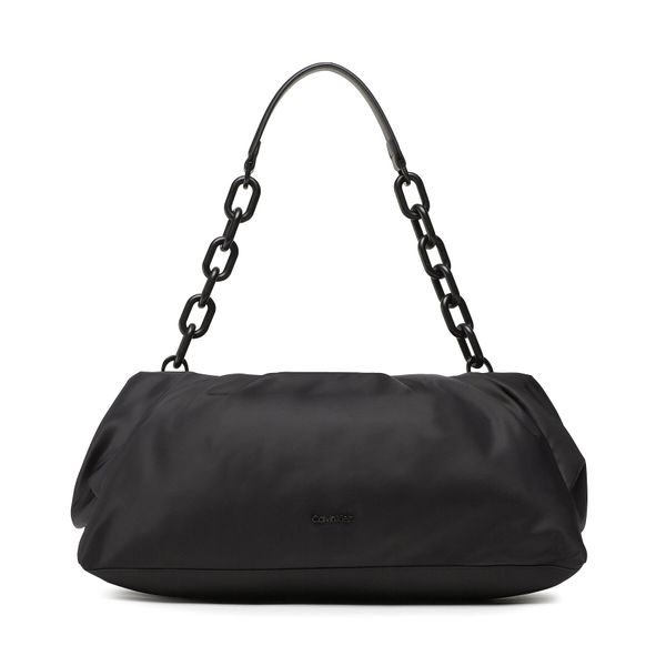 Calvin Klein Ročna torba Calvin Klein Soft Nylon Shoulder Bag Lg K60K610647 Črna