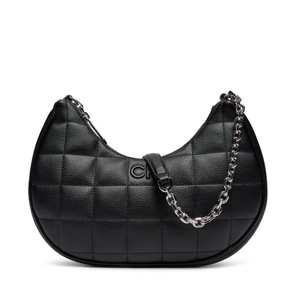 Calvin Klein Ročna torba Calvin Klein Square Quilt Chain Shoulder Bag K60K612018 Ck Black BEH