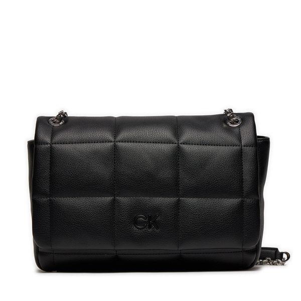 Calvin Klein Ročna torba Calvin Klein Square Quilt Conv Shoulder Bag K60K612332 Ck Black BEH