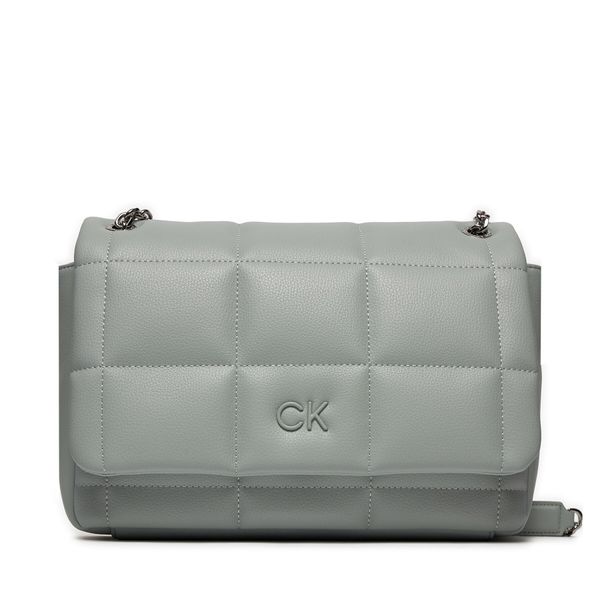 Calvin Klein Ročna torba Calvin Klein Square Quilt Conv Shoulder Bag K60K612332 Siva