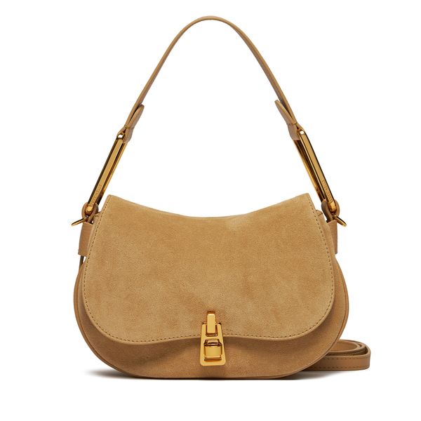 Coccinelle Ročna torba Coccinelle PQS Coccinellemagie Suede Bim E1 PQS 58 01 01 Bež