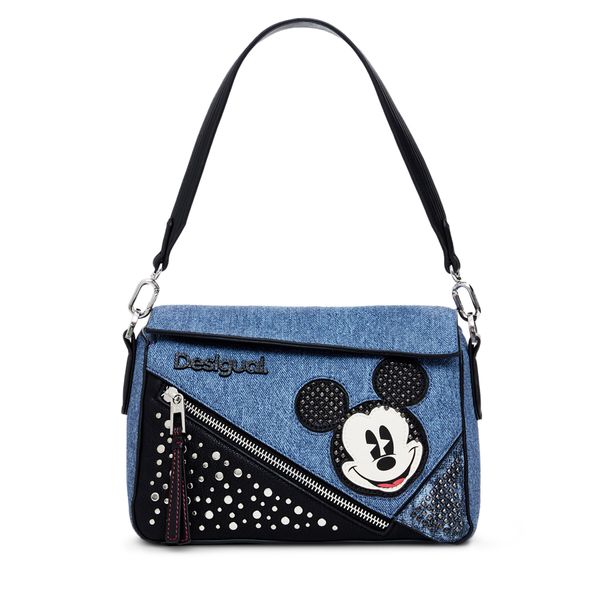 Desigual Ročna torba Desigual Mickey Deni 24WAXP85 Modra