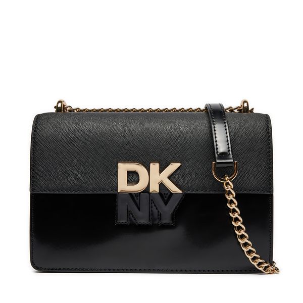 DKNY Ročna torba DKNY Echo Sm Chain Flap R423KE31 Črna