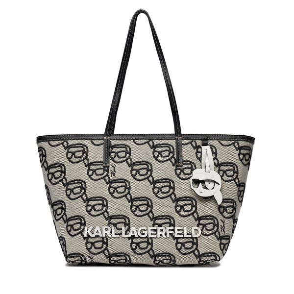 KARL LAGERFELD Ročna torba KARL LAGERFELD 235W3127 A996 Black / Gray