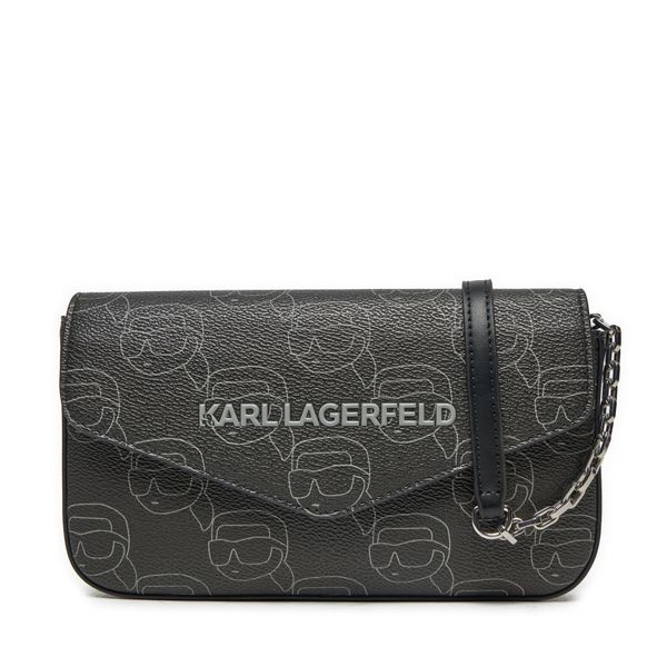 KARL LAGERFELD Ročna torba KARL LAGERFELD A1W32045 Črna