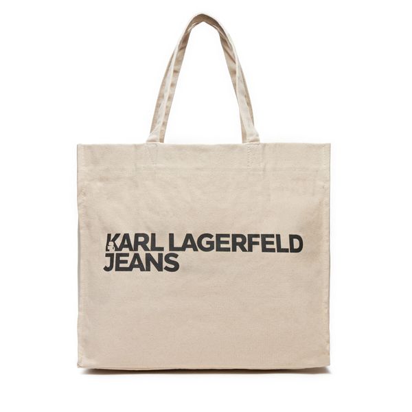 Karl Lagerfeld Jeans Ročna torba Karl Lagerfeld Jeans 246J3090 Bež