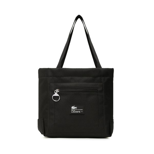 Lacoste Ročna torba Lacoste S Shopping Bag NF4197WE Noir Patch L51