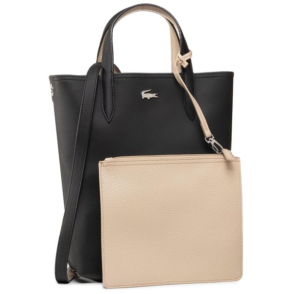 Lacoste Ročna torba Lacoste Vertical Shopping Bag NF2991AA Črna