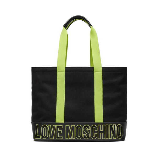 LOVE MOSCHINO Ročna torba LOVE MOSCHINO JC4036PP1ILF100A Nero/W.Lime