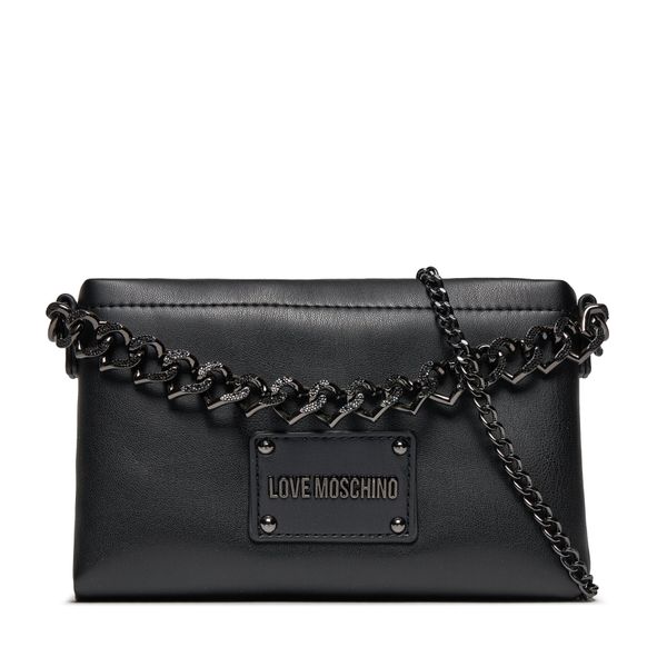 LOVE MOSCHINO Ročna torba LOVE MOSCHINO JC4122PP1ILN100B Nero/Metal