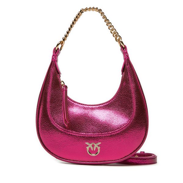 PINKO Ročna torba PINKO Brioche Hobo Mini AI 24-25 PLTT 101433 A204 Roza