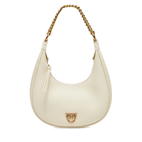 PINKO Ročna torba PINKO Brioche Hobo Mini AI 24-25 PLTT 101433 A29Q Bela