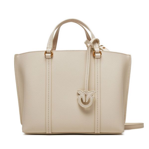 Pinko Ročna torba Pinko Carrie Shopper Classic PE 24 PLTT 102833 A1LF White Z14Q