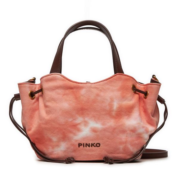 Pinko Ročna torba Pinko Pagoda Small Shopper PE 24 PLTT 102910 A1MB Oranžna
