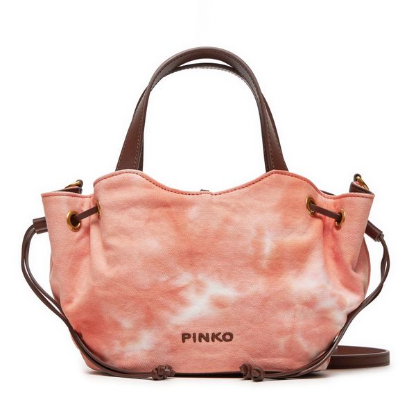 PINKO Ročna torba Pinko Pagoda Small Shopper PE 24 PLTT 102910 A1MB Oranžna