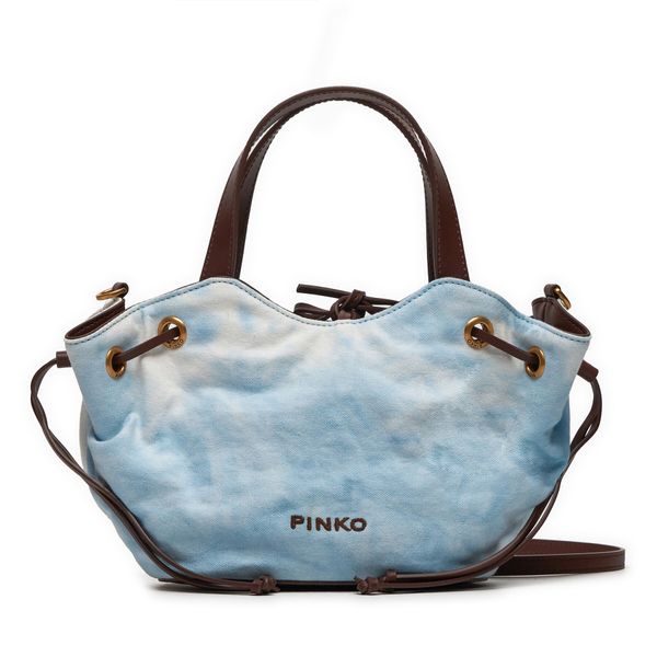 PINKO Ročna torba Pinko Pagoda Small Shopper PE 24 PLTT 102910 A1MB Svetlo modra