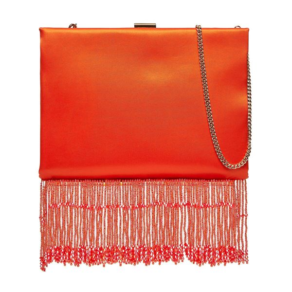 PINKO Ročna torba Pinko Pouch Soft AI 23-24 PLTT 101516 A15A Oranžna