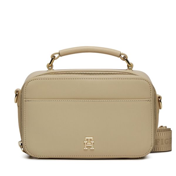 Tommy Hilfiger Ročna torba Tommy Hilfiger Iconic Tommy Camera Bag AW0AW15689 White Clay AES