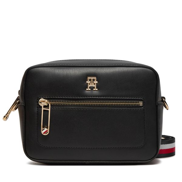 Tommy Hilfiger Ročna torba Tommy Hilfiger Iconic Tommy Camera Bag Corp AW0AW15864 Črna