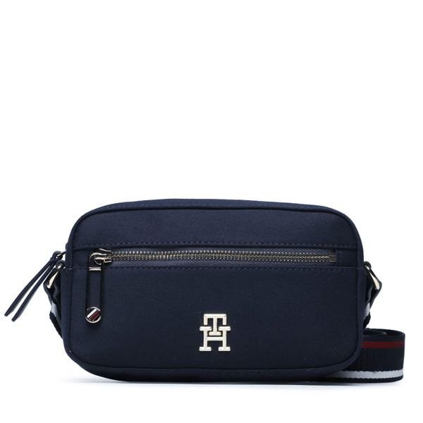 Tommy Hilfiger Ročna torba Tommy Hilfiger Iconic Tommy Camera Bag Twill AW0AW15135 Mornarsko modra