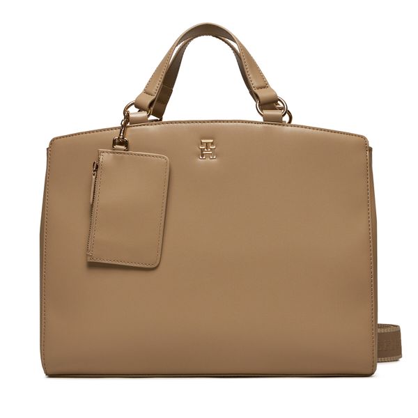 Tommy Hilfiger Ročna torba Tommy Hilfiger Monotype AW0AW17020 Bež